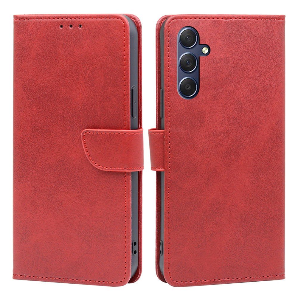 For Samsung Galaxy M54 F54 5G Calf Texture Wallet Phone Case PU Leather Stand Cover For Samsung Galaxy M54 F54 5G Calf Texture Wallet Phone Case PU Leather Stand Cover